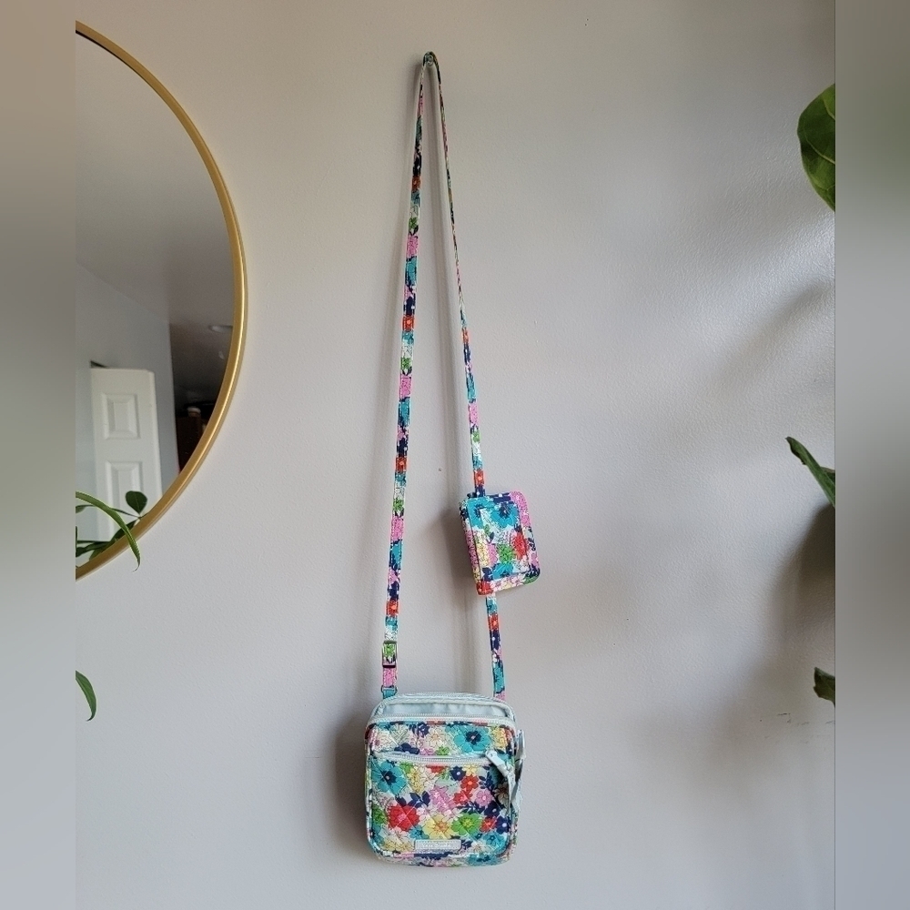 Vera Bradley crossbody and wallet floral multi pocket purse